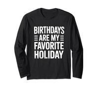 Birthday Lover Party Celebration Fun Festive Maglia a Manica