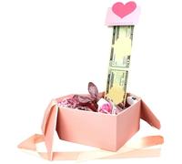 Birthday Money Box - Love Theme Cash Holder, Heart-Shaped Pull-Out Money Box for Kids and Adults, Fun Saving Bank, Cute Design with Easy Access, Gift Use for Family, Party, and Holiday Celebrations