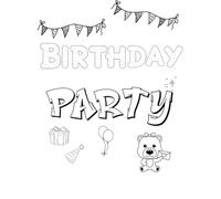 Birthday Party: Coloring Book