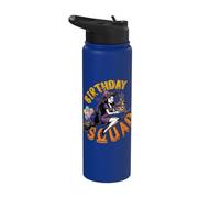Birthday Squad Buon Compleanno Strega e Gatto Carino Halloween Stainless Steel Insulated Water Bottle
