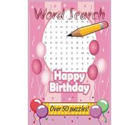 Birthday Word Search: birthday word search, puzzle books, for teens and seniors, gift | 6x9 inches, 110 pages