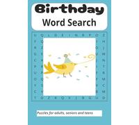 Birthday Word Search Book: Word Searches with Easy-to-Read Print about Birthdays, Party Gifts and Birthday Parties| 6 x 9 inches, 110 pages| 50+ puzzles | Gifts for Free Times