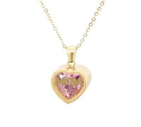 Birthstone Month MOM Heart Collana con ciondolo lucido Regalo per la festa della mamma Collana Del Sole (J, One Size)
