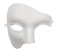 Biruil Phantom of the Opera - Maschera veneziana per feste in maschera, per Mardi Gras (bianco)
