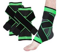 BIRWUMI 2 pezzi Cavigliera Sportiva per Distorsione, Cavigliera Ortopedica, Cavigliera Sportiva per Distorsione, Tutore Caviglia Distorsione, Fascia Elastica Caviglia (verde)