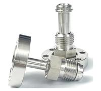 BIRXPMOS 1pc CF50 Vacuum Flange To 1/4" VCR Female SUS316 Stainless Steel Pipe Fitting Connector Coupler