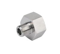 BIRXPMOS 3/4" BSPP Female To 3/8" BSPT Male Thread 304 Stainless Steel Pipe Fitting Reducer Bushing Connector