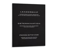 BIRXPMOS Empowering Leadership Canvas Poster Wall-Art Determination and Persistence for Bedroom Office Living Room Decor(Unframed,12x18inch(30x45cm))