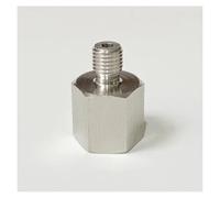 BIRXPMOS M12x1.75 Female To M8x1.25 Male Thread 304 Stainless Steel High Pressure Reducing Pipe Fitting Adapter