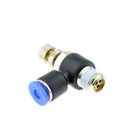 BIRXPMOS Pipe Connector 10pcs Pneumatic Speed Flow Controller 8mm 6mm 10mm 12mm OD Hose Tube 1/4" BSP 1/8" 3/8" 1/2" Male Gas Airflow Limit Valve Quick Fitting (Color : SL4 01)