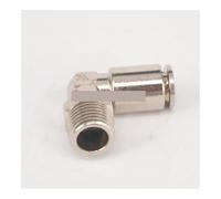 BIRXPMOS Pneumatic Nickel Brass Elbow Push in Connector Union Quick Release Air Fitting Plumbing 1/2" Male to Fit Tube O/D 14mm