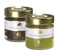 runchy Scyavuru: Crema al Pistacchio e Cioccolato 200 gr x 2