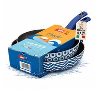 Bis Padelle 24-28 cm Blu Decorate Linea Onde