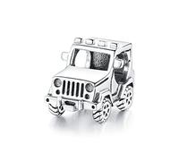 BISAER Ciondoli in argento Sterling 925 per braccialetti a forma di gatto, tazza da caffè, rosa, fiori, animali, gioielli, regali per donne, Argento sterling, Zirconia cubica