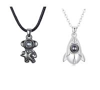 BISAER Collana con ciondolo a forma di freccia e chiave in argento Sterling 925 con ciondolo a forma di cuore e zirconia cubica, regolabile, da donna, Zirconia cubica Argento sterling, Zirconia cubica
