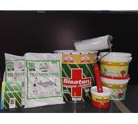 Bisaten ciclo antimuffa: pittura 13 L + detergente + fissativo + kit