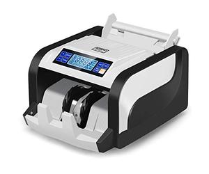 BisBro Technology Professional BB-2608 - Macchina verifica-banconote, riconosce immediatamente i soldi falsi, veloce, conta in modo sicuro 1000 banconote al minuto, euro, dollari USA, sterline