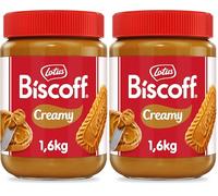 Biscoff Lotus | Crema Spalmabile Dolce | Cremosa | Gusto Biscotto Caramellato | Vegani | Senza Noci | Nessun Colorante o Additivo Artificiale | Vasetto in Plastica PET | 1.6 kg (Confezione da 2)