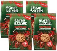 Biscotti al Caffè 100% Arabica con Fiocchi di Avena e Pepite di Cioccolato Fondente 4 Confezioni da 280 g Ideali per Colazione Pausa Caffè e Snack dal Gusto Intenso