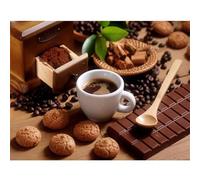 Biscotti al caffè Puzzle da 1200 pezzi, puzzle per Adulti,1200 pezzi Puzzles per Adulti e Bambini, puzzles per Gioco Familiare, Regalo Decorazione Puzzle Intelligente
