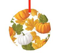 Biscotti al limone, ornamenti natalizi rotondi in vetro, decorazioni per albero di pino, decorazione da appendere per Natale, casa, ufficio, feste, vacanze