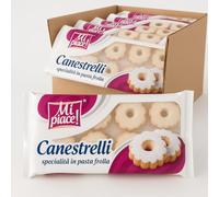 Biscotti Canestrelli in Pasta Frolla con Zucchero a Velo - Friabili e Burrosi - Dolci Tradizionali Italiani - Confezioni da 6 o 12 x 125g - Ideali per Colazione, Merenda o Tè (6 confezioni da 125g)