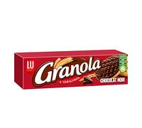 Biscotti di pasta frolla al muesli ricoperti di cioccolato fondente Lu 195g