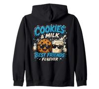 Biscotti e Latte Best Friends Forever Food Humor Felpa con Cappuccio