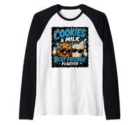 Biscotti e Latte Best Friends Forever Food Humor Maglia con Maniche Raglan
