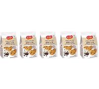 Biscotti frollini con gocce di cioccolata 5 confezioni da 350 gr
