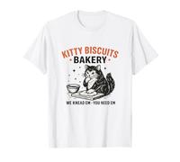 Biscotti Kitty We Knead Em You Need Em Cat Lover Baking Maglietta