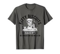 Biscotti Kitty We Knead Em You Need Em Funny Baking Cat Maglietta
