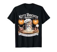 Biscotti Kitty We Knead Em You Need Em Funny Baking Cat Maglietta