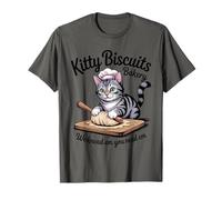 Biscotti Kitty We Knead Em You Need Em Funny Baking Kitten Maglietta