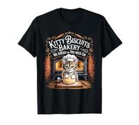 Biscotti Kitty We Knead Em You Need Em Funny Baking Kitten Maglietta