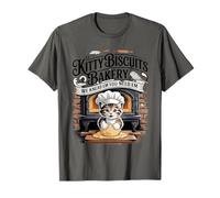 Biscotti Kitty We Knead Em You Need Em Funny Baking Kitten Maglietta