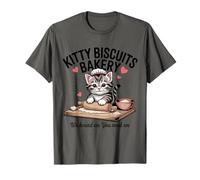 Biscotti Kitty We Knead Em You Need Em Funny Cat Baking Maglietta