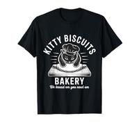 Biscotti Kitty We Knead Em You Need Em Funny Cat Baking Maglietta