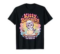 Biscotti Kitty We Knead Em You Need Em Funny Cat Baking Maglietta