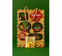 Biscotti Monoporzione al Mais e Cioccolato Fondente - 200 Pezzi in Busta Natalizia