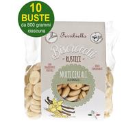 Biscotti per cani Biscrocchi Rustici Multicereali alla vaniglia 10 buste da 800g