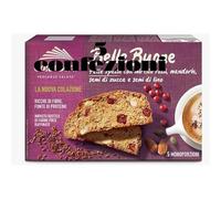 Biscotti per Colazione, Fette Spesse Con Mirtilli Rossi, Mandorle, Semi di Zucca e Semi di Lino, Pack 5 Confezioni da 200 Gr