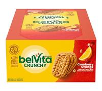 Biscotti per la colazione all'arancia e mirtilli rossi, 1 scatola con 8 confezioni (4 biscotti per confezione)