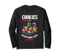 Biscotti Prima Tutto Il Resto Dopo Natale Babbo Natale Maglia a Manica