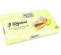 Biscotti Ripieni con Crema 3 x 100g - Gusto Pistacchio, Nocciola, Cacao o Albicocca - Confezione da 3 Pezzi - Dolce da Forno Morbido Farcito - Pausa Golosa (3 x 100g Ripieni all’Albicocca)