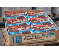 Biscotti Salvafreschezza 340 g Confezione 8 Pezzi al Cacao e Cioccolato Fondente oppure Integrali con Gocce di Cioccolato Colazione Snack Famiglia (8X Biscotti al Cacao e Cioccolato Fondente 340 g)