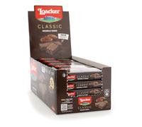 BISCOTTI WAFER LOACKER - Linea Classic - Expo Display 25 Pezzi da 45g (1 Expo da 25, DOUBLE CHOC)