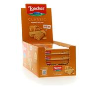 BISCOTTI WAFER LOACKER - Linea Classic - Expo Display 25 Pezzi da 45g (1 Expo da 25, PEANUT BUTTER)