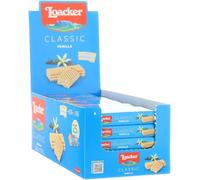 BISCOTTI WAFER LOACKER - Linea Classic - Expo Display 25 Pezzi da 45g (1 Expo da 25, VANILLA)