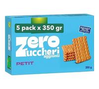 Biscotti, Zero Zuccheri Aggiunti Petit Biscotto, Senza Olio di Palma, Confezione da 5 x 350g Scad 2027
